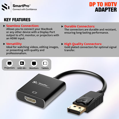 SmartPro DISPLAY PORT TO HDMI ADAPTER
