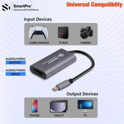 SmartPro 4K TYPE C TO HDMI CONVERTER (METAL HEAD)