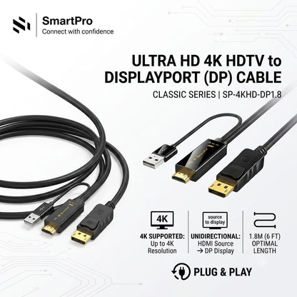 SMART PRO HDMI TO DP CABLE