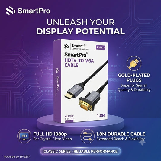 SMART PRO 4K HDMI TO VGA CABLE METAL