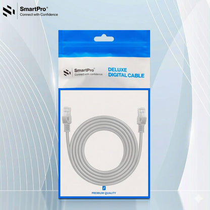 SMART PRO CAT 6 PATCH CORD GREY CCA DELUXE