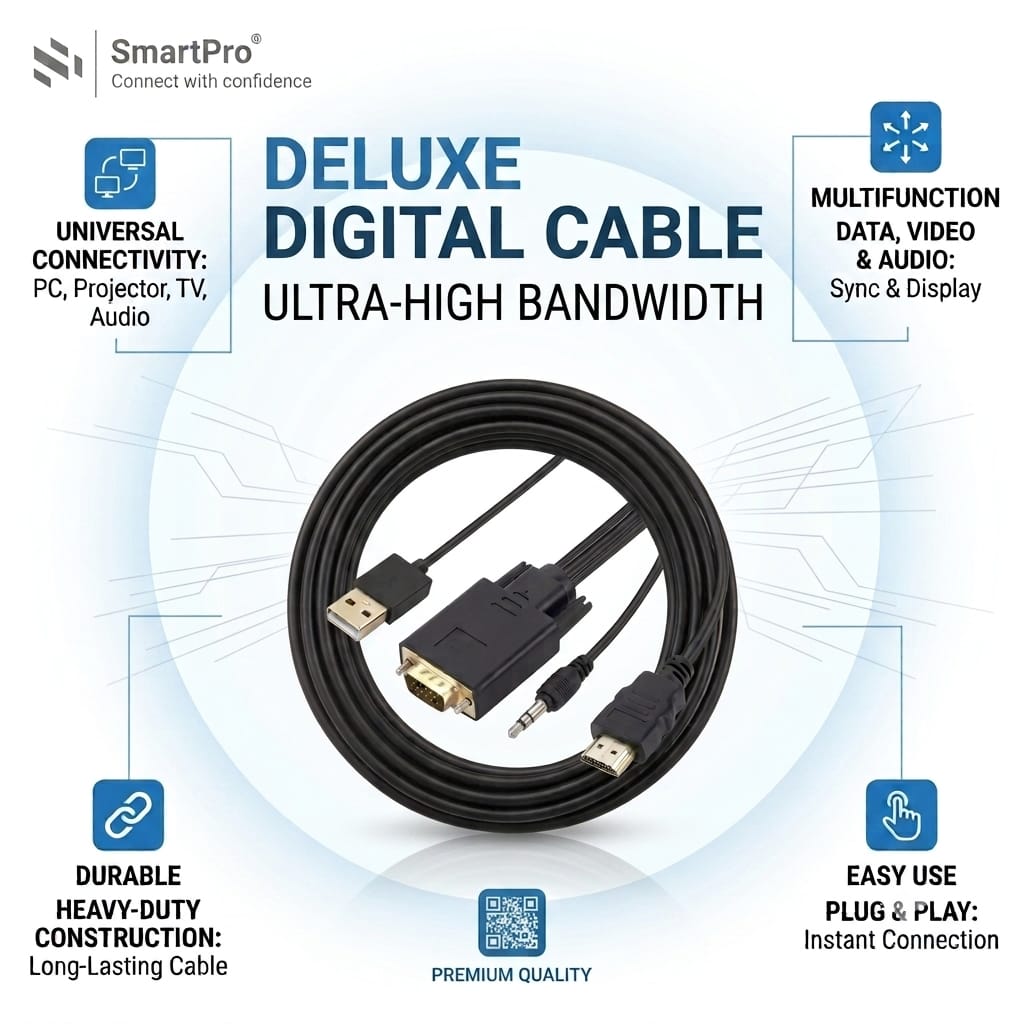 SMART PRO VGA TO HDMI CABLE