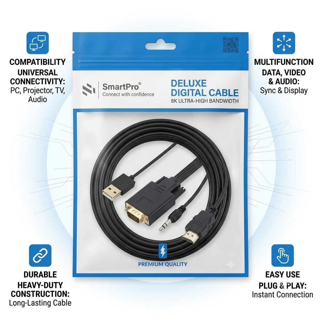 SMART PRO VGA TO HDMI CABLE