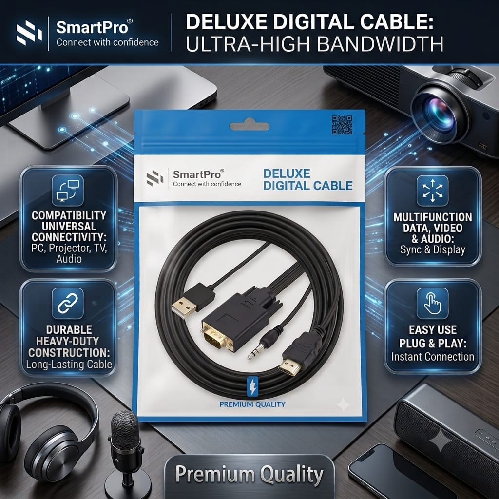 SMART PRO VGA TO HDMI CABLE