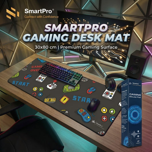 SmartPro Box Packing Border Stitched Gaming Mouse Pad (Play Printed) – 300 x 800 x 2mm