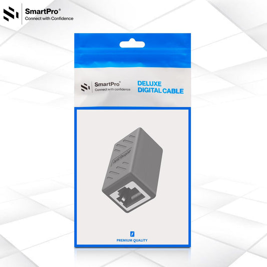 SmartPro RJ45 Female to Female Jointer Metal | Ethernet LAN Cable Coupler