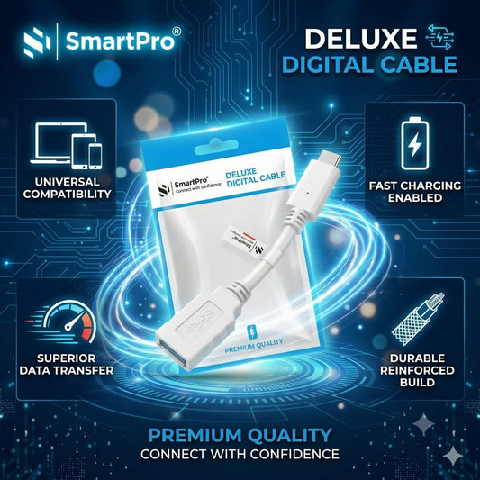 SmartPro Type-C OTG Cable 20 CM (White)