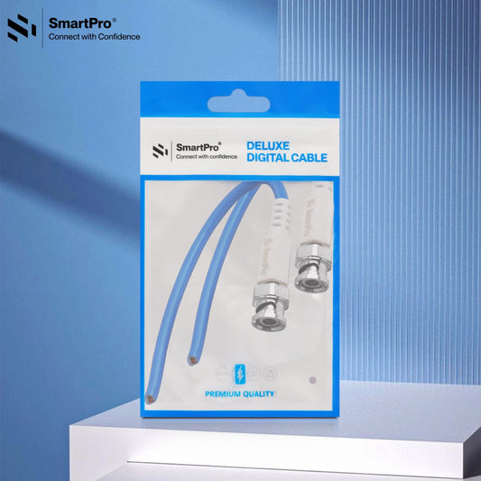 SMART PRO BNC WIRE PREMIUM (BLUE-WHITE)  BLUE & WHITE