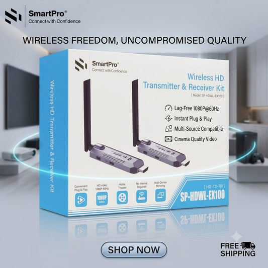 SmartPro Wireless HDMI Transmitter &amp; Receiver Kit