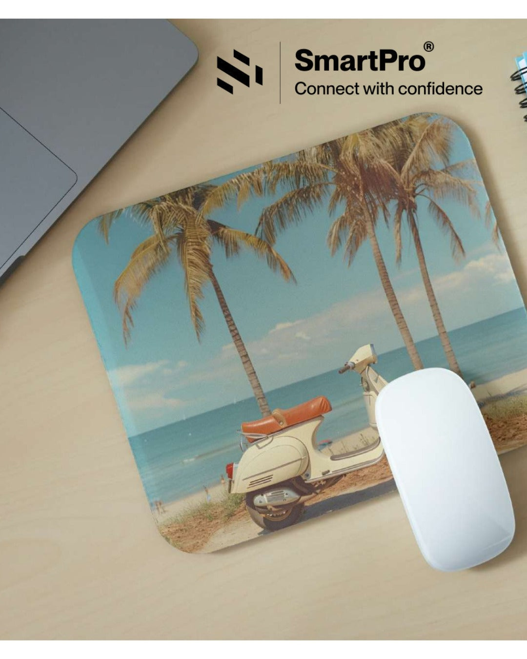 SmartPro Mouse Pad with Stitched Border – Switch Design (Mixed Colours)
