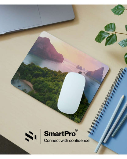 SmartPro Mouse Pad with Stitched Border – Switch Design (Mixed Colours)