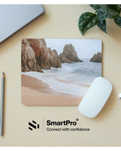 SmartPro Mouse Pad with Stitched Border – Switch Design (Mixed Colours)