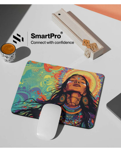 SmartPro Mouse Pad with Stitched Border – Switch Design (Mixed Colours)