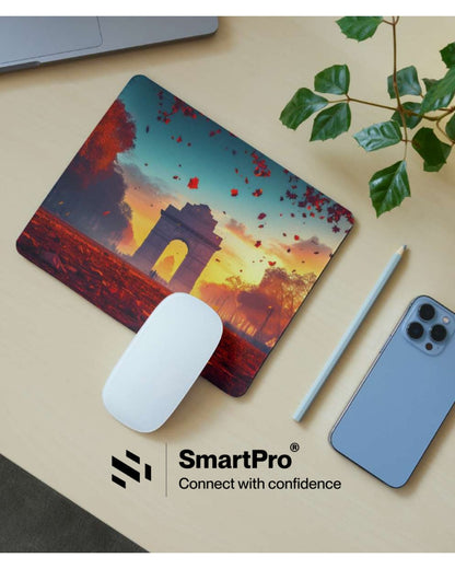 SmartPro Mouse Pad with Stitched Border – Switch Design (Mixed Colours)