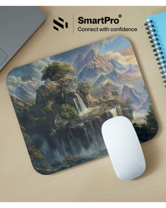 SmartPro Mouse Pad with Stitched Border – Switch Design (Mixed Colours)