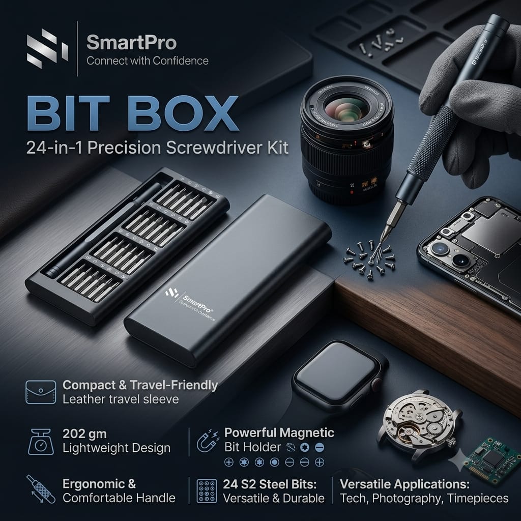 SmartPro 24 in 1 Precision Screwdriver Tool Kit