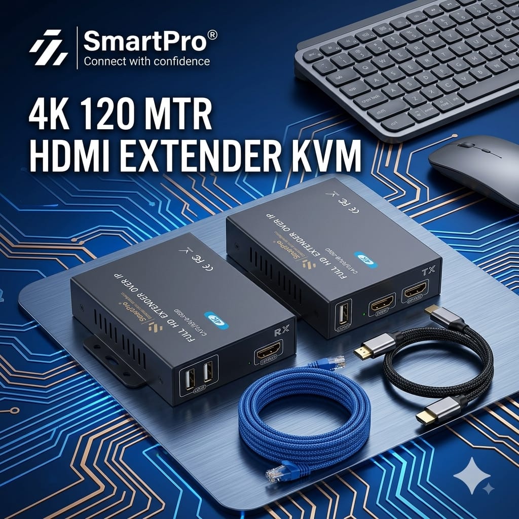 SMART PRO 4K 120 MTR HDTV KVM EXTENDER (2026) 120 MTR
